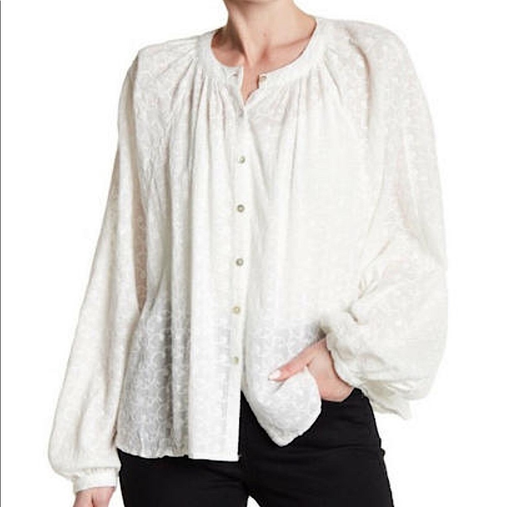 Free People White Blouse